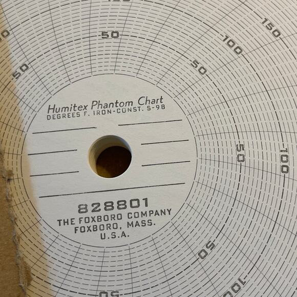 Foxboro Humitex Phantom Charts 828801 In Box - Picture 5 of 6